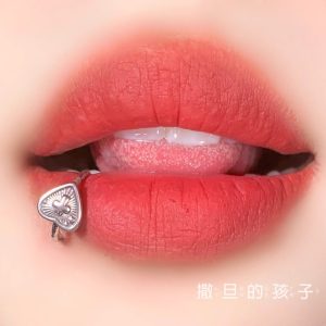 Seamless Lip Ring Titanium Steel Closed Loop Love Cross Lip Barbell Piercing Jewelry