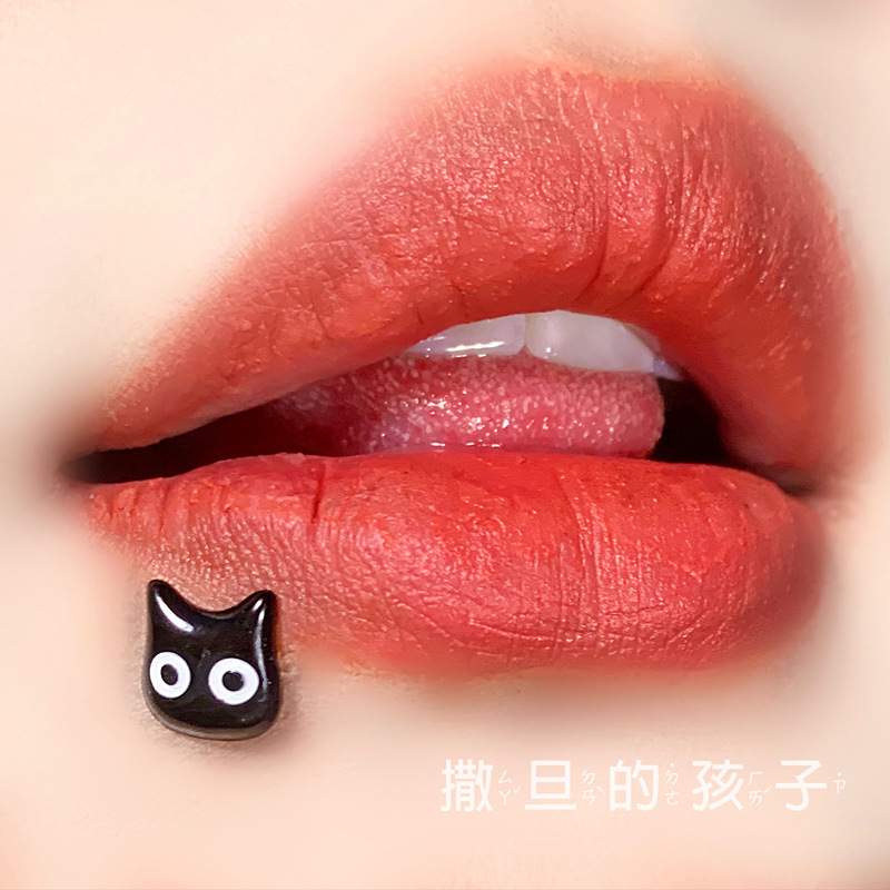 Black Hakimi Lip Nail Internal Thread 16g Titanium Steel Sweet Cool Cat Paw Lip Ear Piercing Jewelry - Image 3