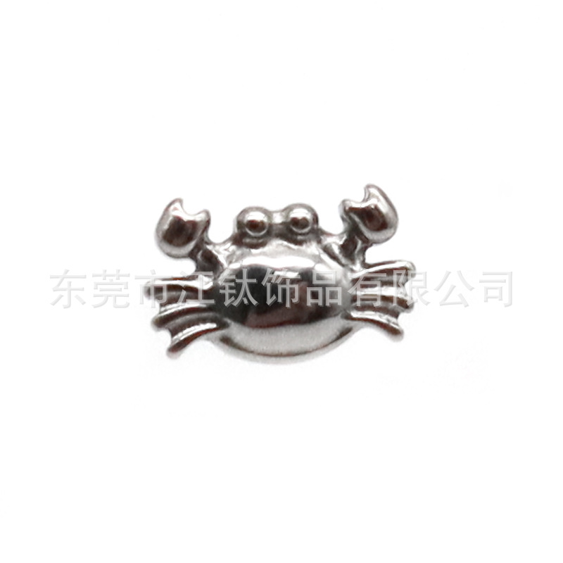 F136 Titanium Crab Earrings Internal Thread Lip Nails Piercing Jewelry G23 Titanium Alloy - Image 4