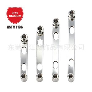 G23 Titanium Implantable Nail Base with Holes Body Piercing Jewelry Bone Nail Flat Back Stud