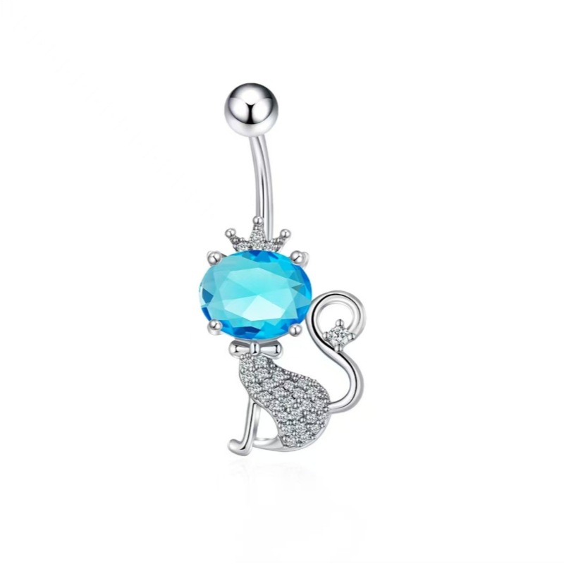 Bowknot Belly Button Ring, Gold Plated Copper Dangle Navel Jewelry for Women, Summer Fashion - Image 2