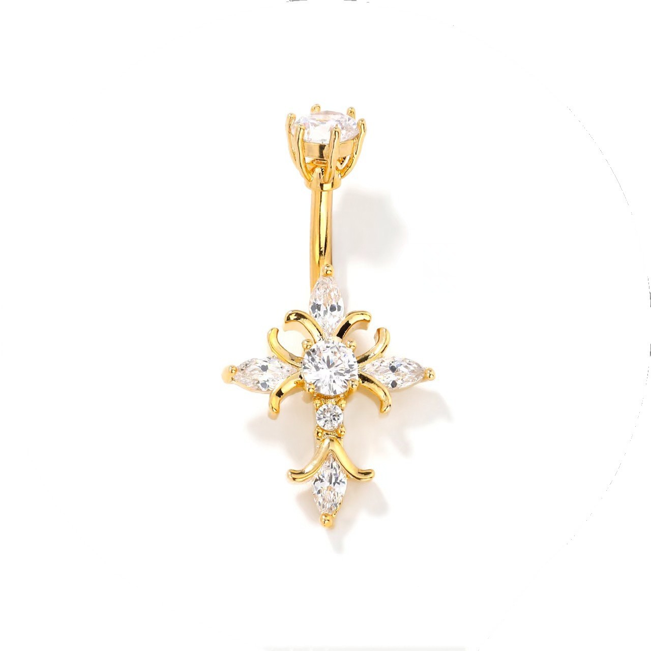 New Fashion Copper Navel Ring with Gold Claw Ball - 2025 Spring Trendy Belly Button Piercing Wholesale - Image 5