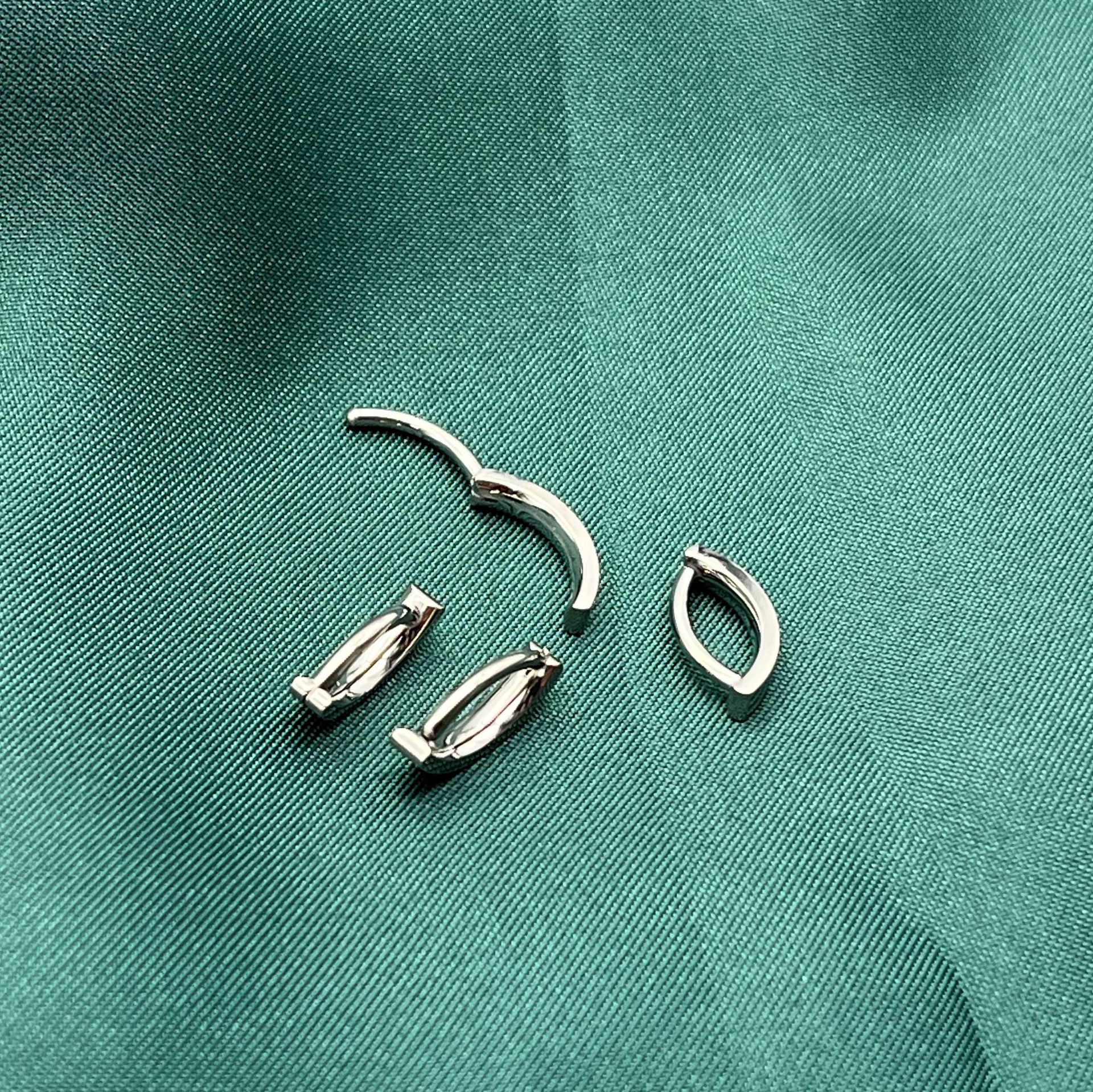 G23 Titanium Glossy Belly Button Ring Simple Curve Navel Piercing Jewelry 1.6mm*12mm - Image 4