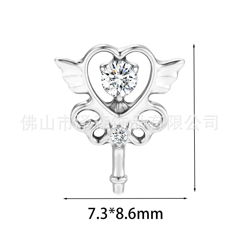 F136 Titanium Alloy Magic Wand Fairy Wand Earring - Ear Cartilage Lip Nail Tongue Piercing Jewelry Wholesale - Image 5