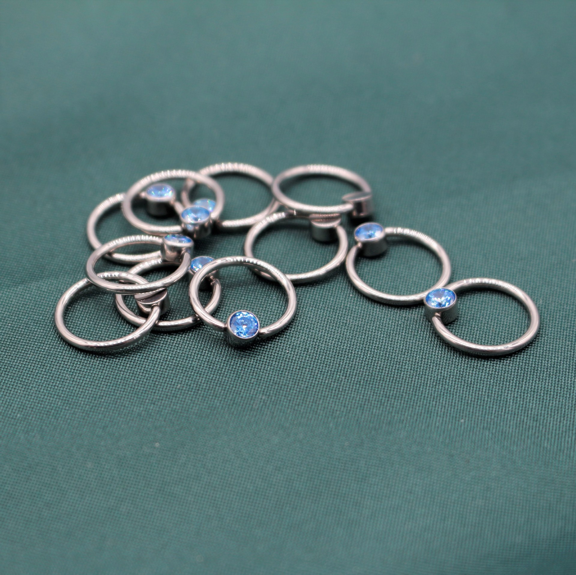 G23 Titanium Clip Ball Ring with Inlaid Zircon Cylinder Package Drill F136 BCR Ring Multi-Use Nose Ring Earring Universal Ring - Image 3