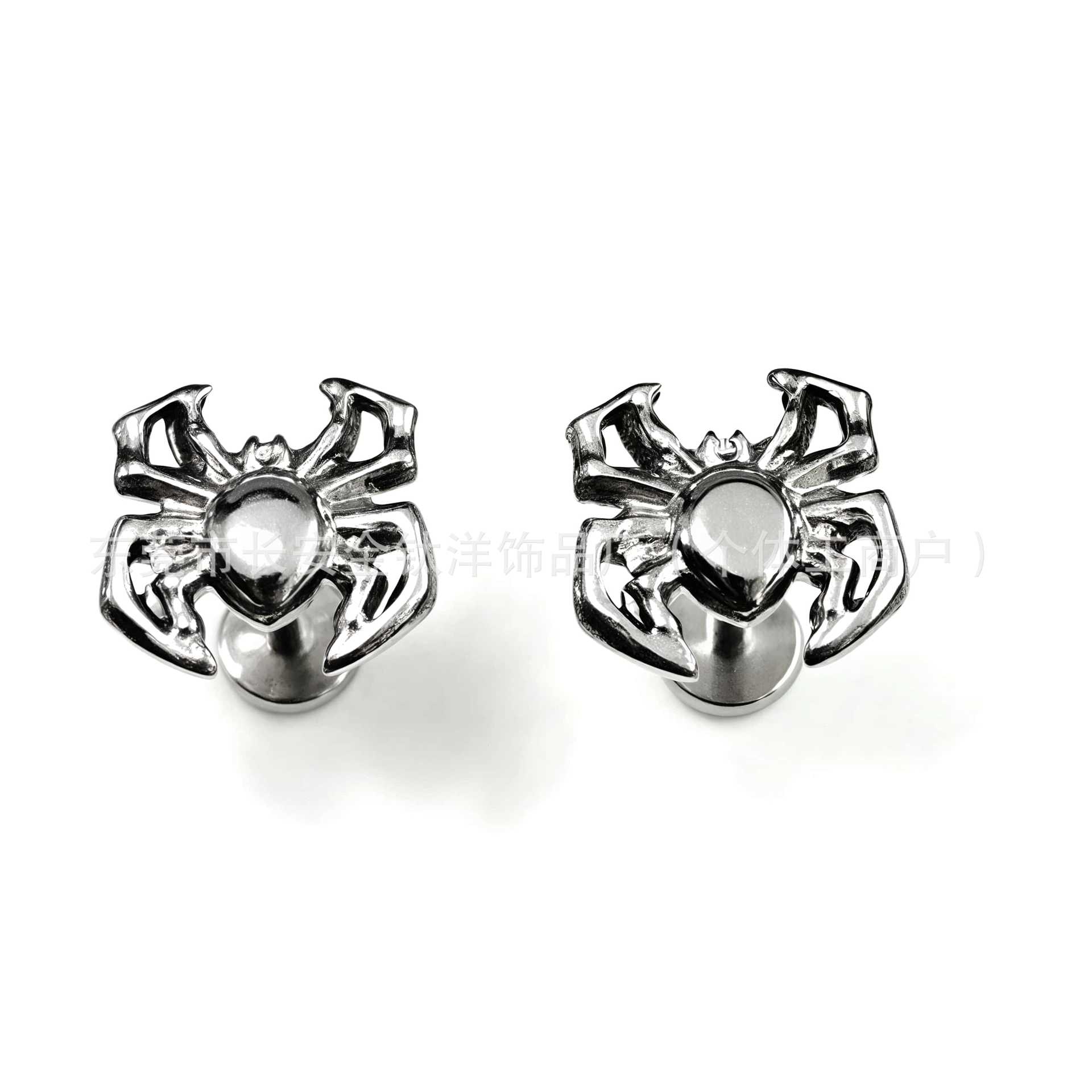 F136 Titanium Hollow Spider Animal Internal Thread Ear Stud Cochlear G23 Titanium Alloy Body Piercing Jewelry Ear Bone Stud - Image 2