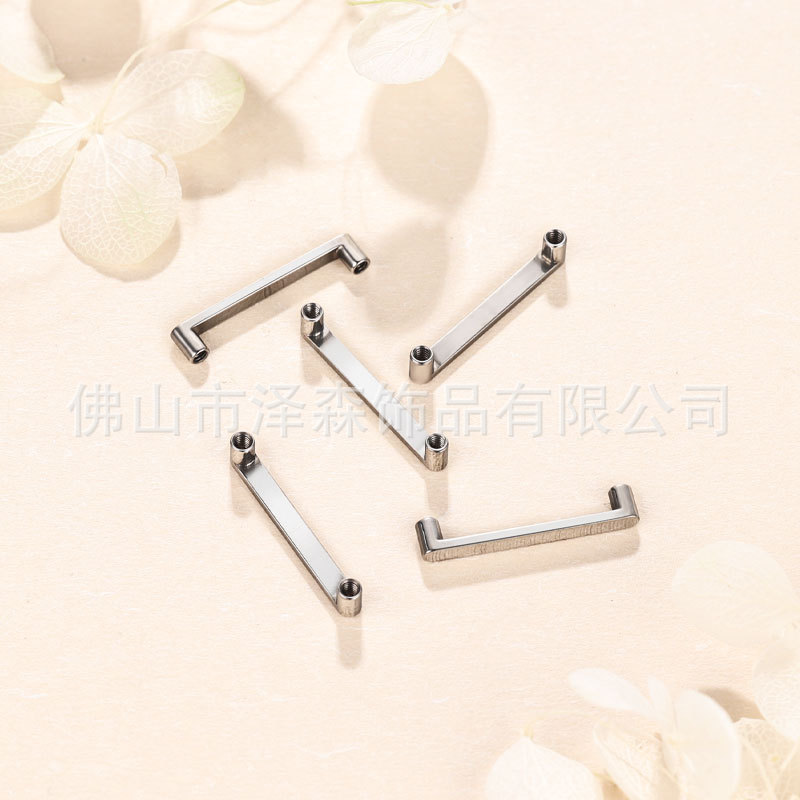 Zesen F136 Titanium Alloy Double-Headed Skin Implant Nail - Right Angle Embedded Clavicle Piercing Jewelry - Image 4