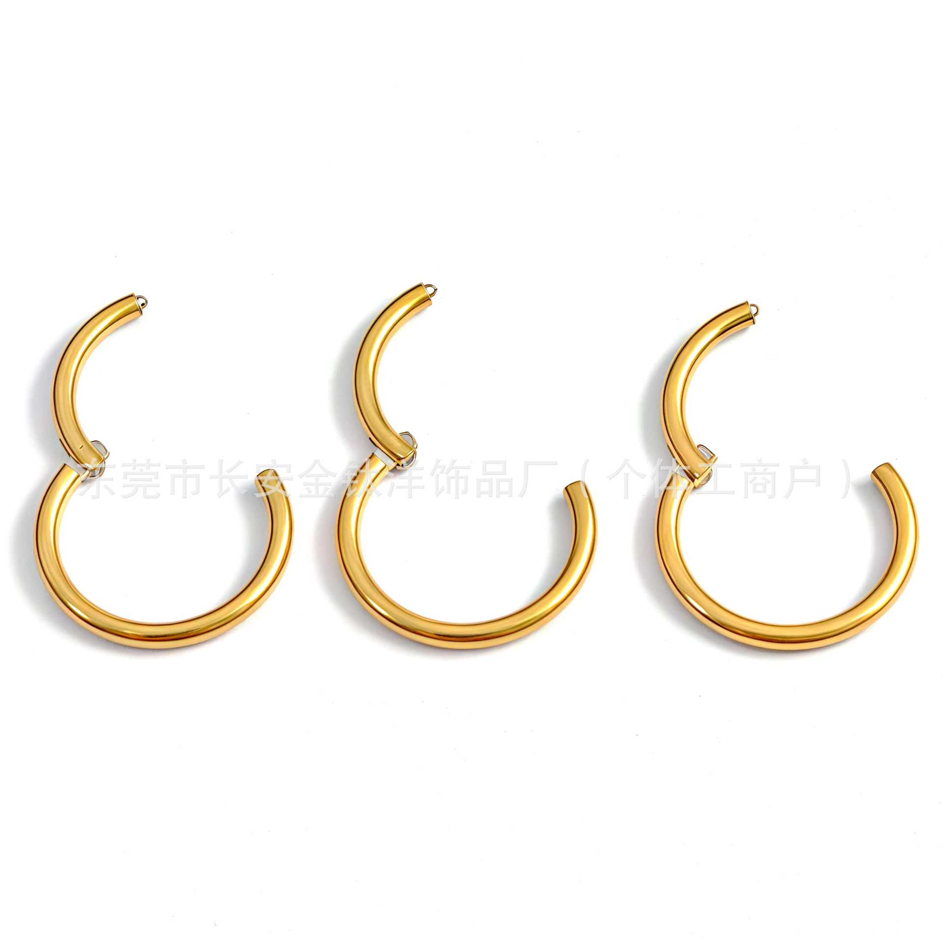 F136 Titanium 18K Gold-Plated Seamless Nose Ring Closed Hoop for Cartilage Lip Ear Piercing Jewelry - Image 3