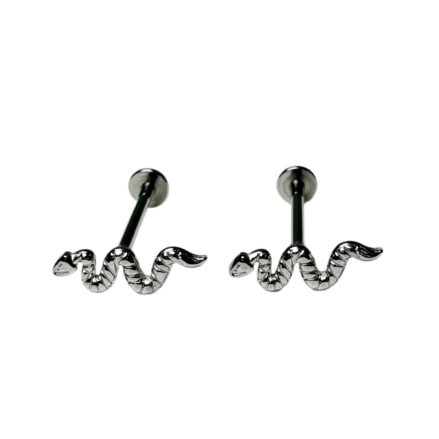 Small Snake Lip Piercing Jewelry 316L Surgical Steel Internally Threaded Straight Barbell Lip Ring Sexy Body Jewelry - Image 5