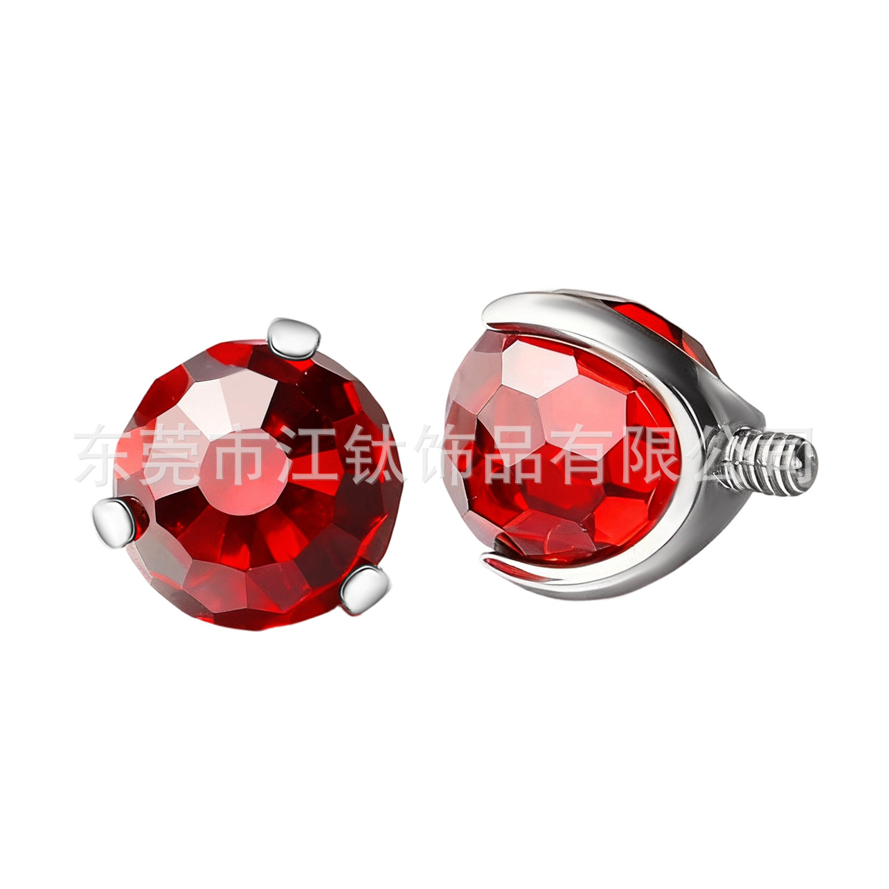 G23 Titanium Alloy Jewelry Headband Ball Small Light Bulb Tongue Stud Ear Stud Ear Bone Stud - ASTM F136 Titanium - Image 5