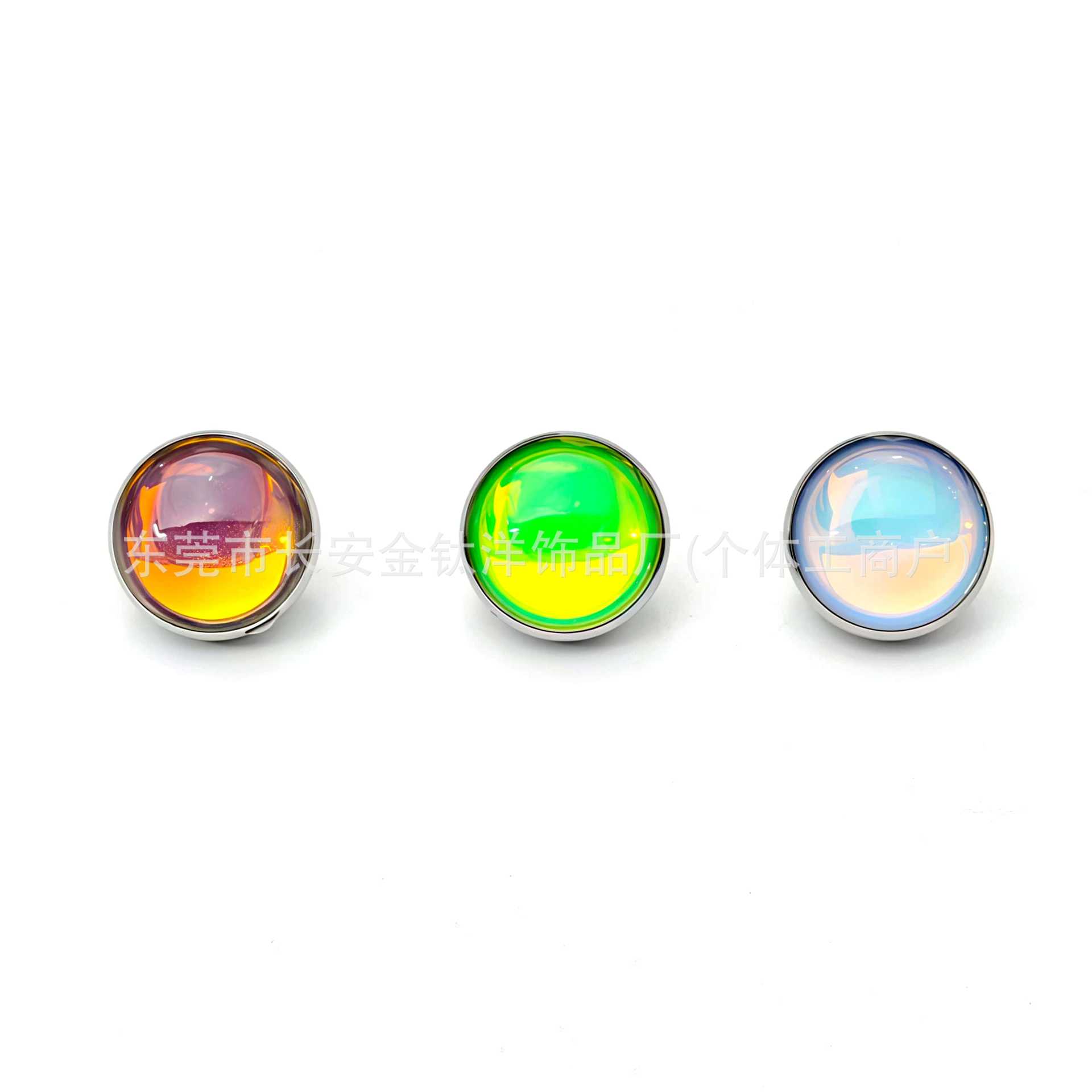 F136 Titanium Gradient Glitter Drip Oil Embedded Nail Tongue Piercing Lip Piercing Ear Piercing G23 Titanium Alloy Jewelry - Image 2