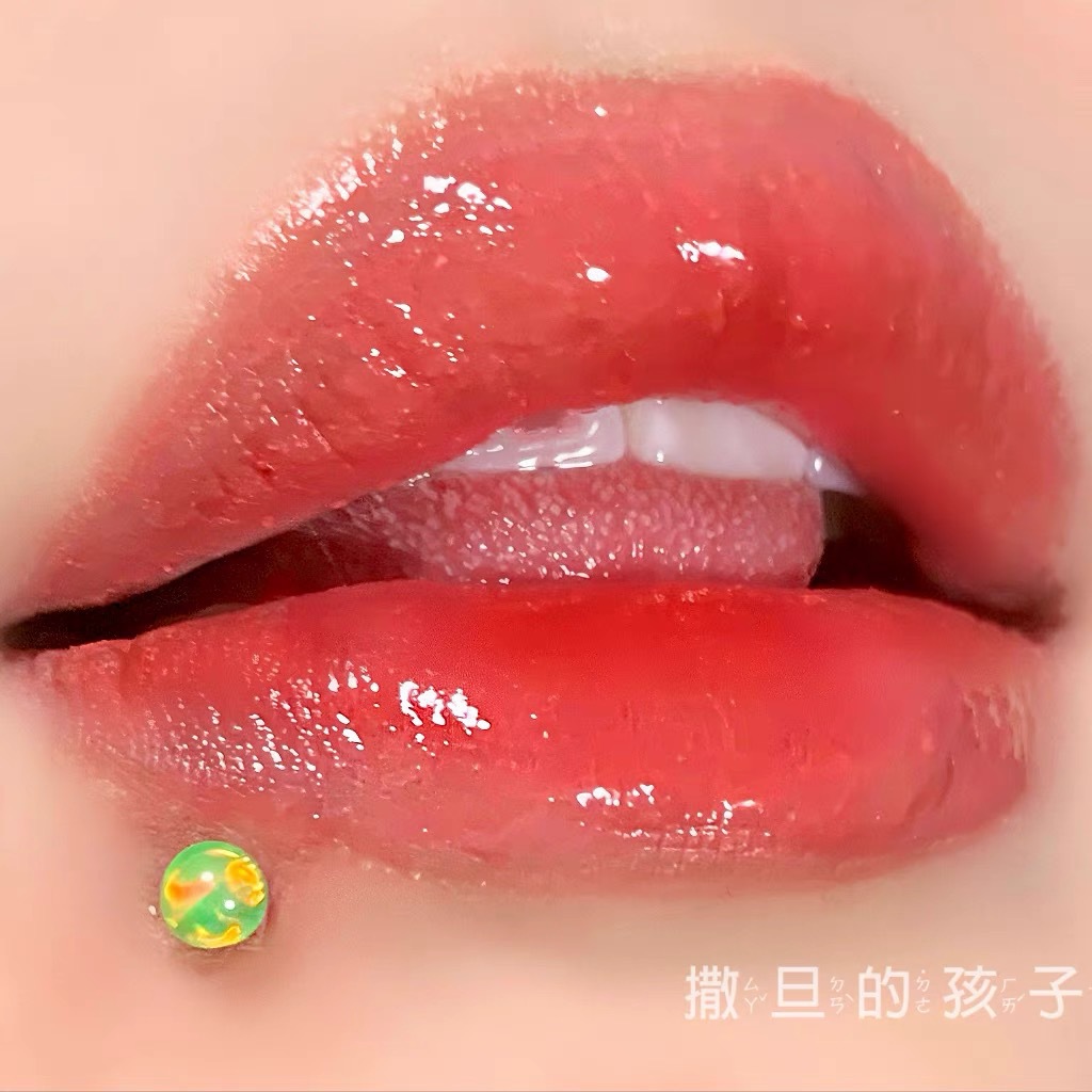 Satan's Child Aurora Opal 316L Surgical Steel Tongue Barbell Lip Ring - 12mm Bar Length 1.2mm Thick - Image 2