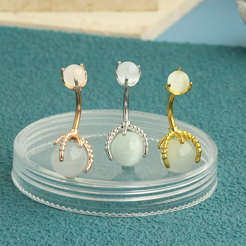 Heart Shape Navel Ring Stainless Steel Belly Button Ring for Women Men - Image 2