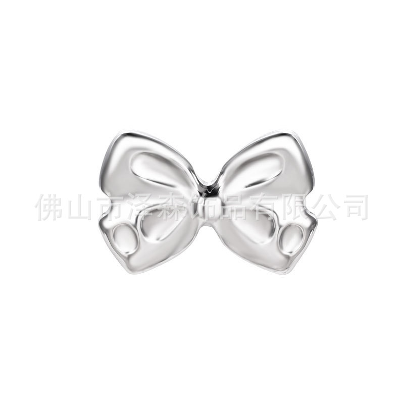 F136 Titanium Alloy Bowknot Earrings for Women, Lip Studs, Simple Internal Thread Piercing Jewelry - Image 4