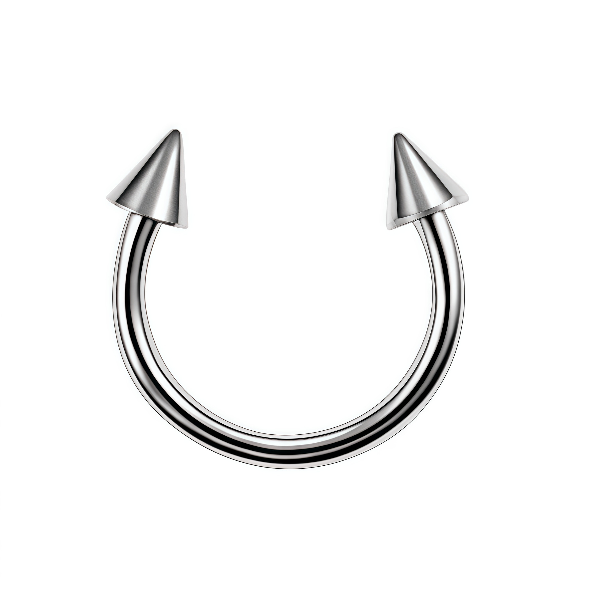 F136 Titanium Internally Threaded Devil Nose Ring Pointed Cone Septum Lip Ring G23 Titanium Alloy Piercing Jewelry Ear Stud - Image 5