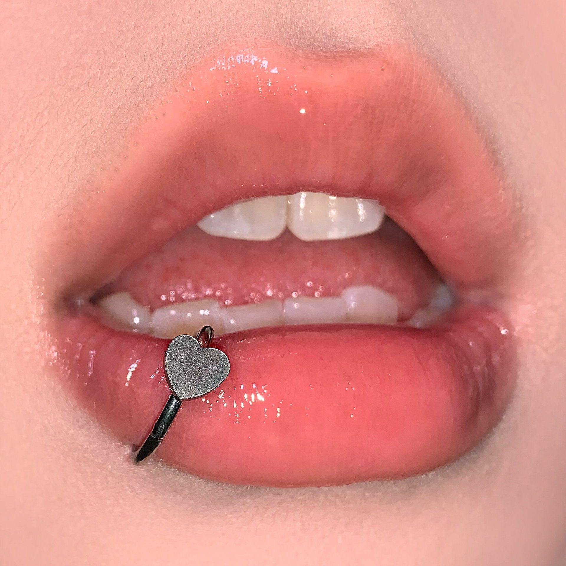 Cross Star Heart Seamless Lip Ring - 316L Surgical Steel Hoop for Lip Piercing Jewelry Wholesale - Image 4