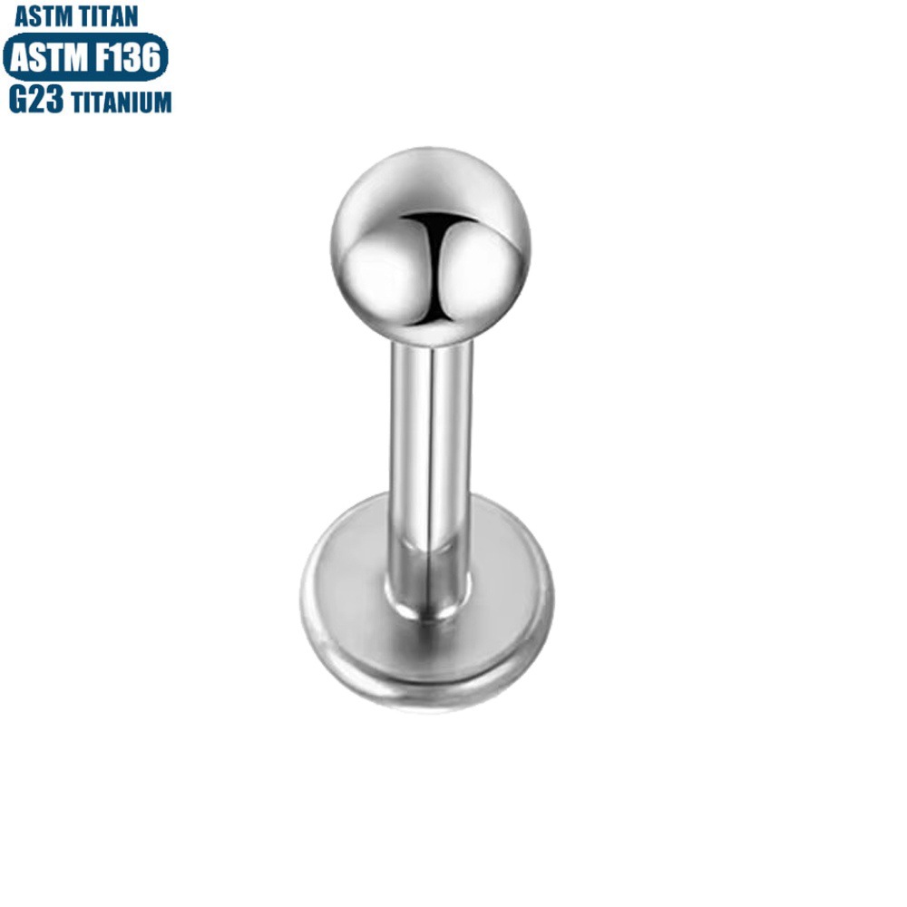 F136 Titanium Alloy Lip Ring Internally Threaded Tragus Ear Bone Nail Body Piercing Jewelry Tongue Nail Lip Nail - Image 3