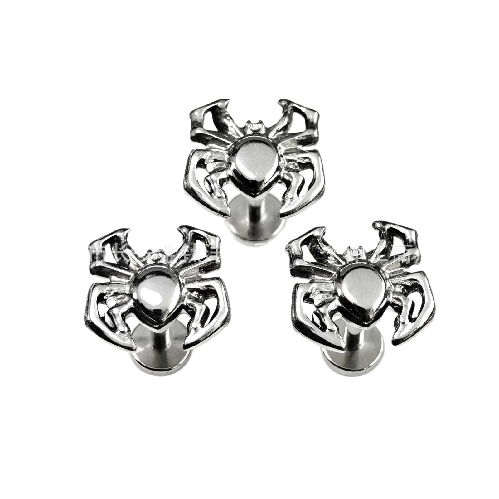F136 Titanium Hollow Spider Animal Internal Thread Ear Stud Cochlear G23 Titanium Alloy Body Piercing Jewelry Ear Bone Stud - Image 5