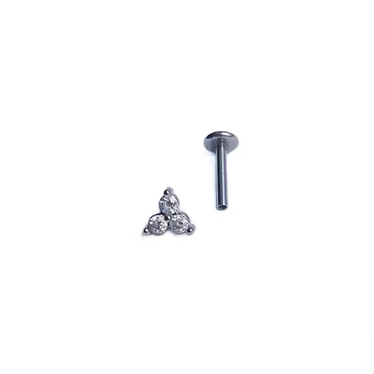 Lip Nail Hot Girl Inner Tooth Titanium Steel Petal Lip Ring Ear Bone Nail Earring Piercing Jewelry Wholesale - Image 5