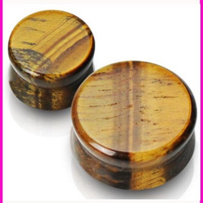Tiger's Eye Acrylic Ear Tunnel Solid Ear Expander Plug Gauges for Body Piercing Hot Sale - Image 4