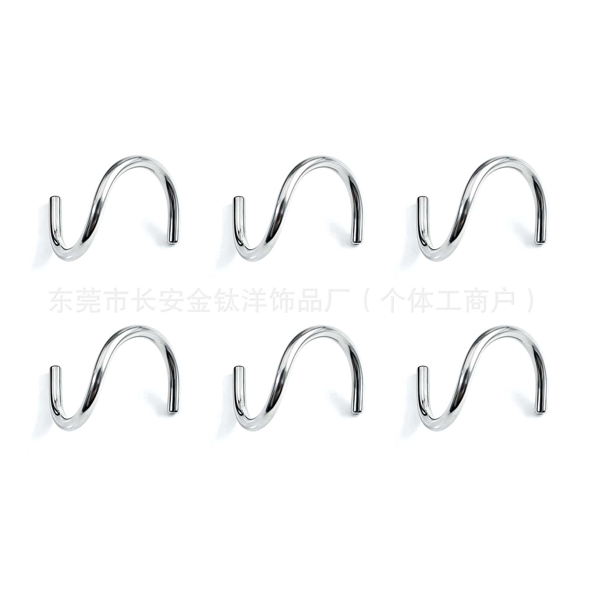 F136 Titanium Internal Thread Lip Ring Double-Ended S-Shaped Rod Lip Nail Earrings G23 Titanium Alloy Body Piercing Jewelry - Image 5