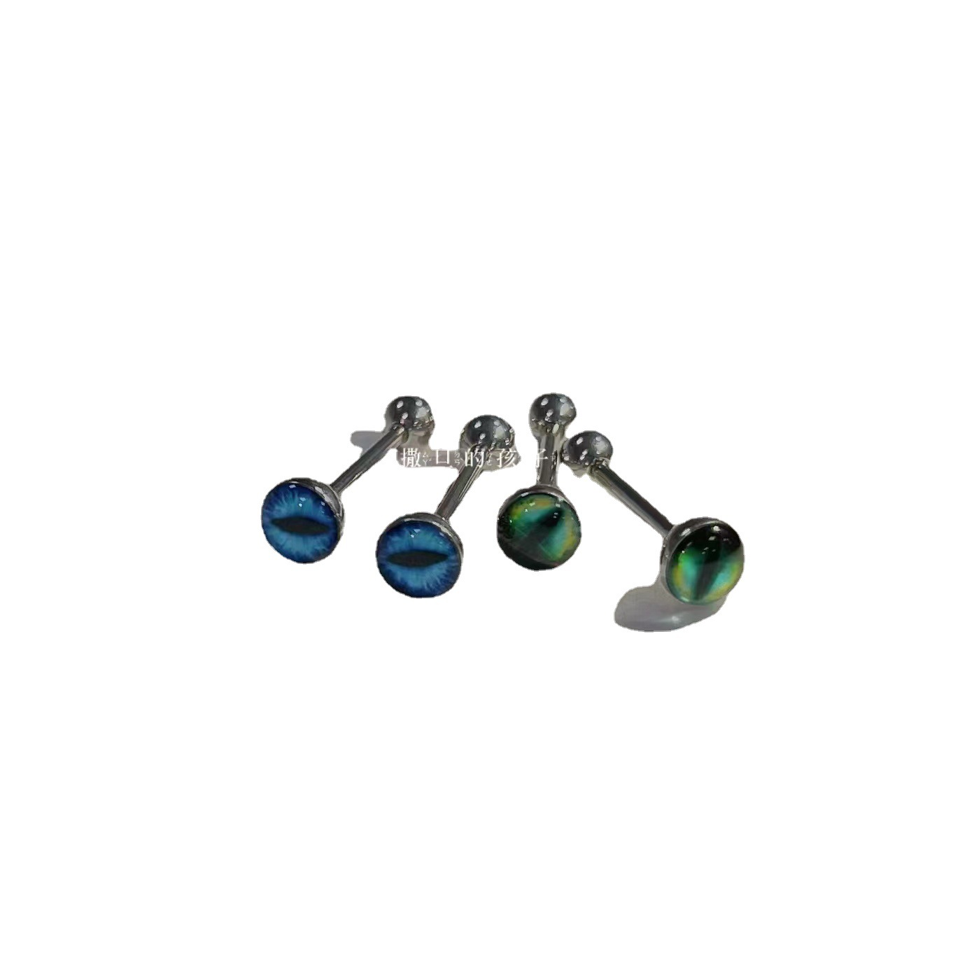Tongue Nail Dripping Oil Eyes Tongue Ring Hot Punk Puncture Jewelry Steel 12mm - Image 5