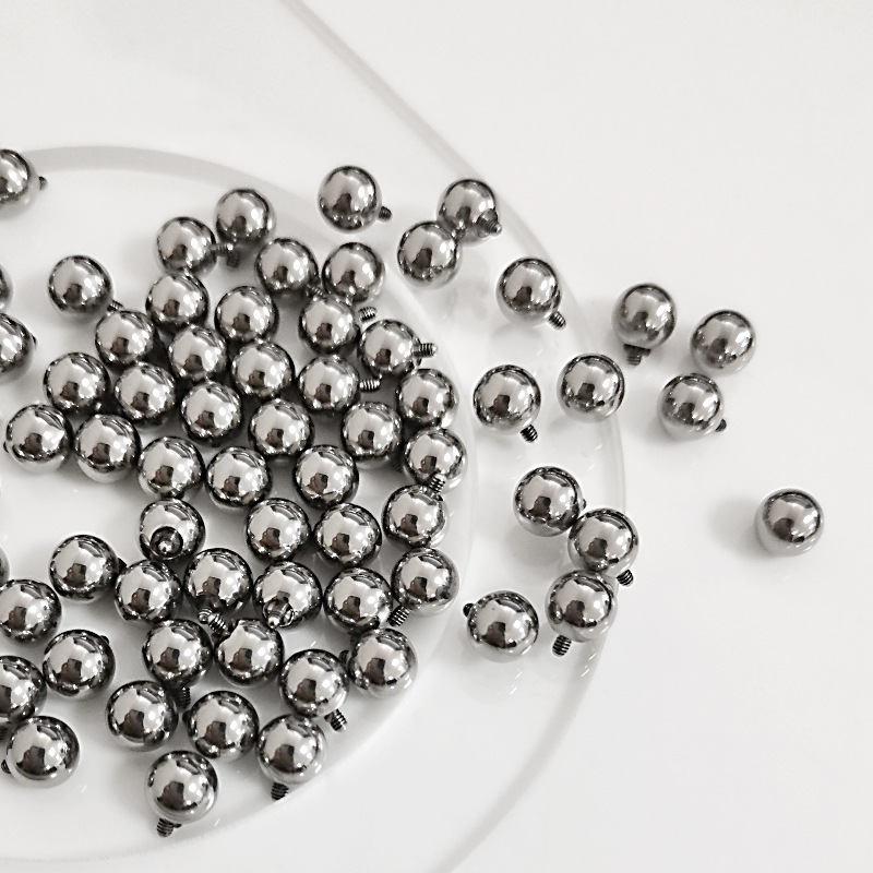 G23 Titanium Outer Wire Tooth Ball Groove 5mm Cartilage Stud Earring for Helix Tragus - Image 2