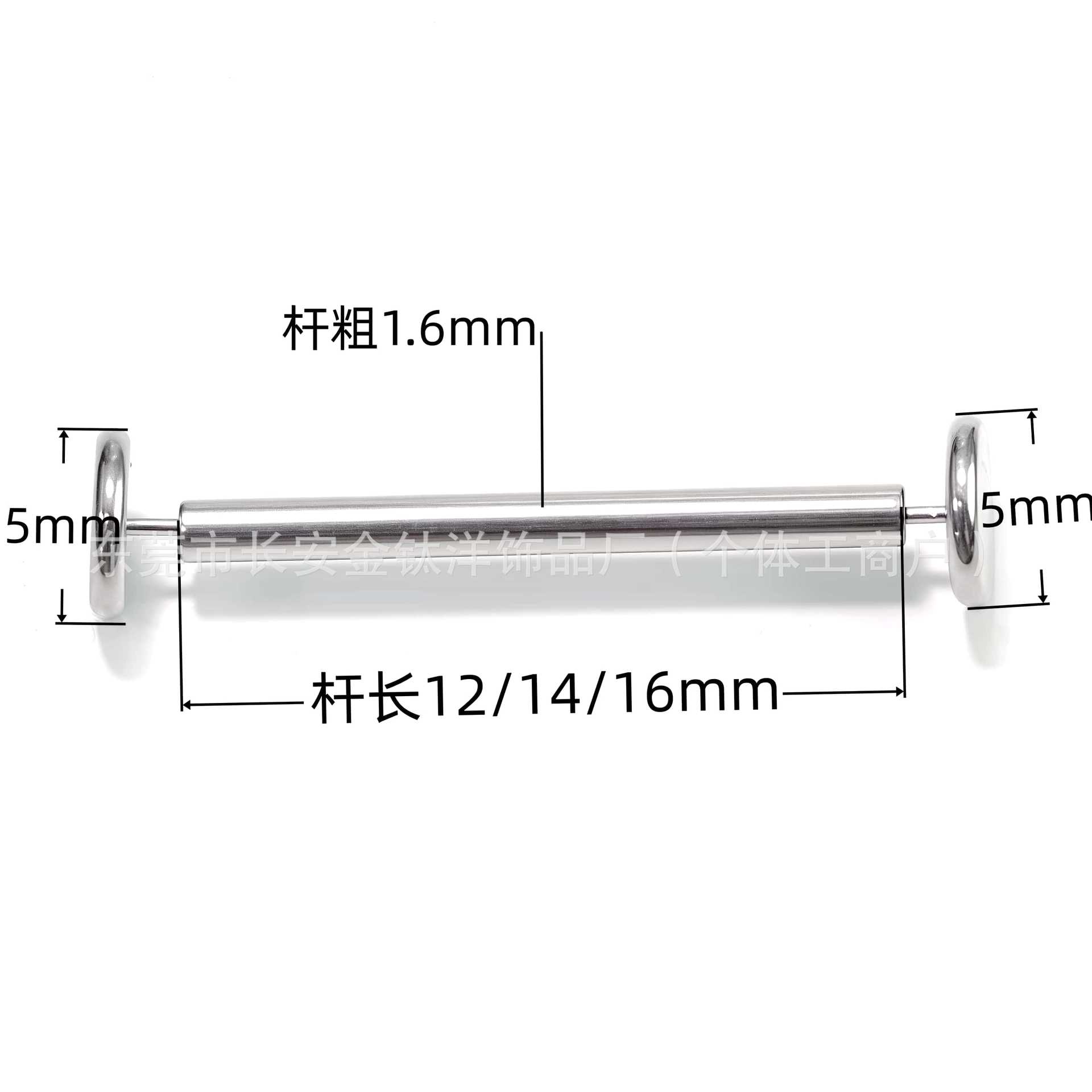 F136 Titanium Lip Nail Plug-In Flat Round Cake Earrings Ear Bone Nail Earrings G23 Titanium Alloy Body Piercing Jewelry - Image 3
