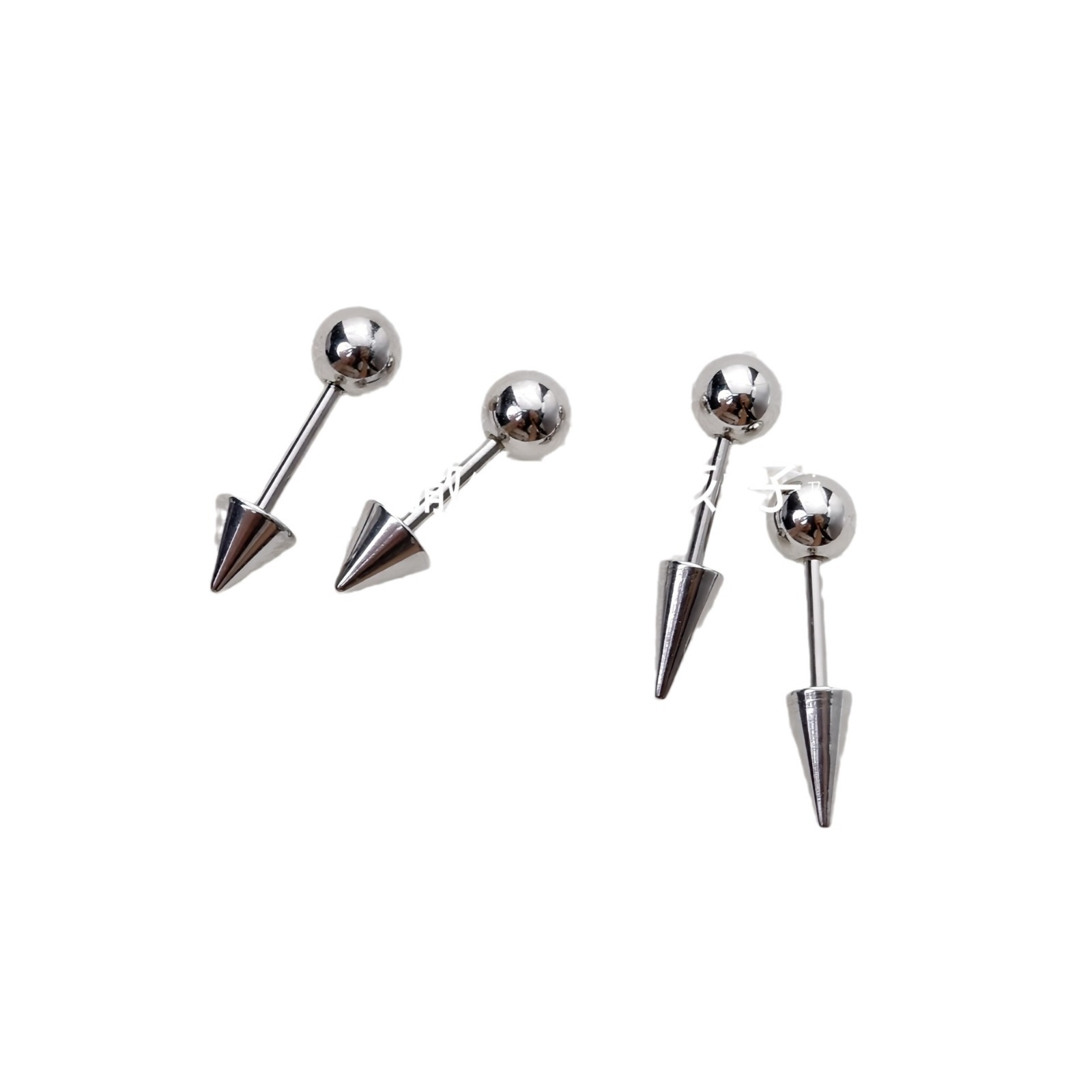 Devil Twist Ball Ear Stud Titanium Steel Cartilage Earring for Sleeping - Image 5