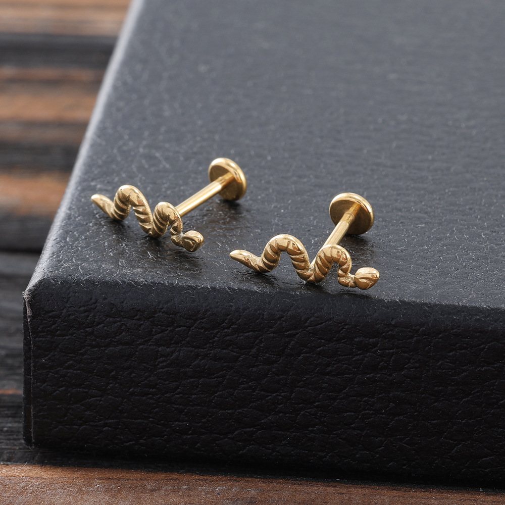 G23 Titanium Pin-Style Ear Bone Studs with Zircon - 1.0mm, Various Sizes, Ear Studs, Nose Studs, Lip Studs - Image 3