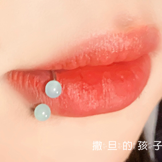 Gentle Visible Purple Acrylic Lip Ring Hoop 12mm 1.2mm Thick Cute Sweet Spiral Exterior Thread Lip Piercing Jewelry - Image 3