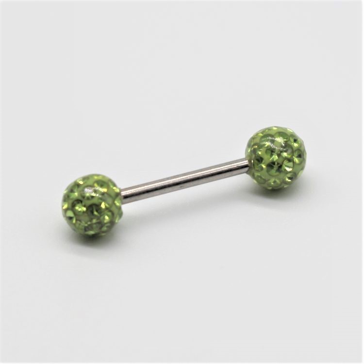 G23 Titanium Alloy Straight Earring Double-Ended Piercing with Soft Clay Mud Diamond Pure Titanium Piercing Jewelry - Image 5
