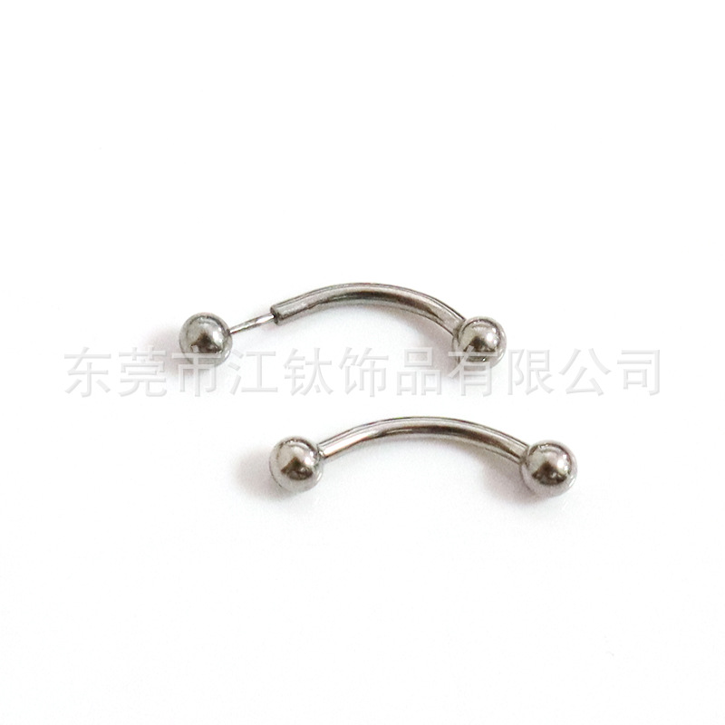 F136 Titanium Eyebrow Nail Pin Ball Bending Rod 16G (1.2mm) G23 Titanium Alloy Body Piercing Jewelry - Image 3