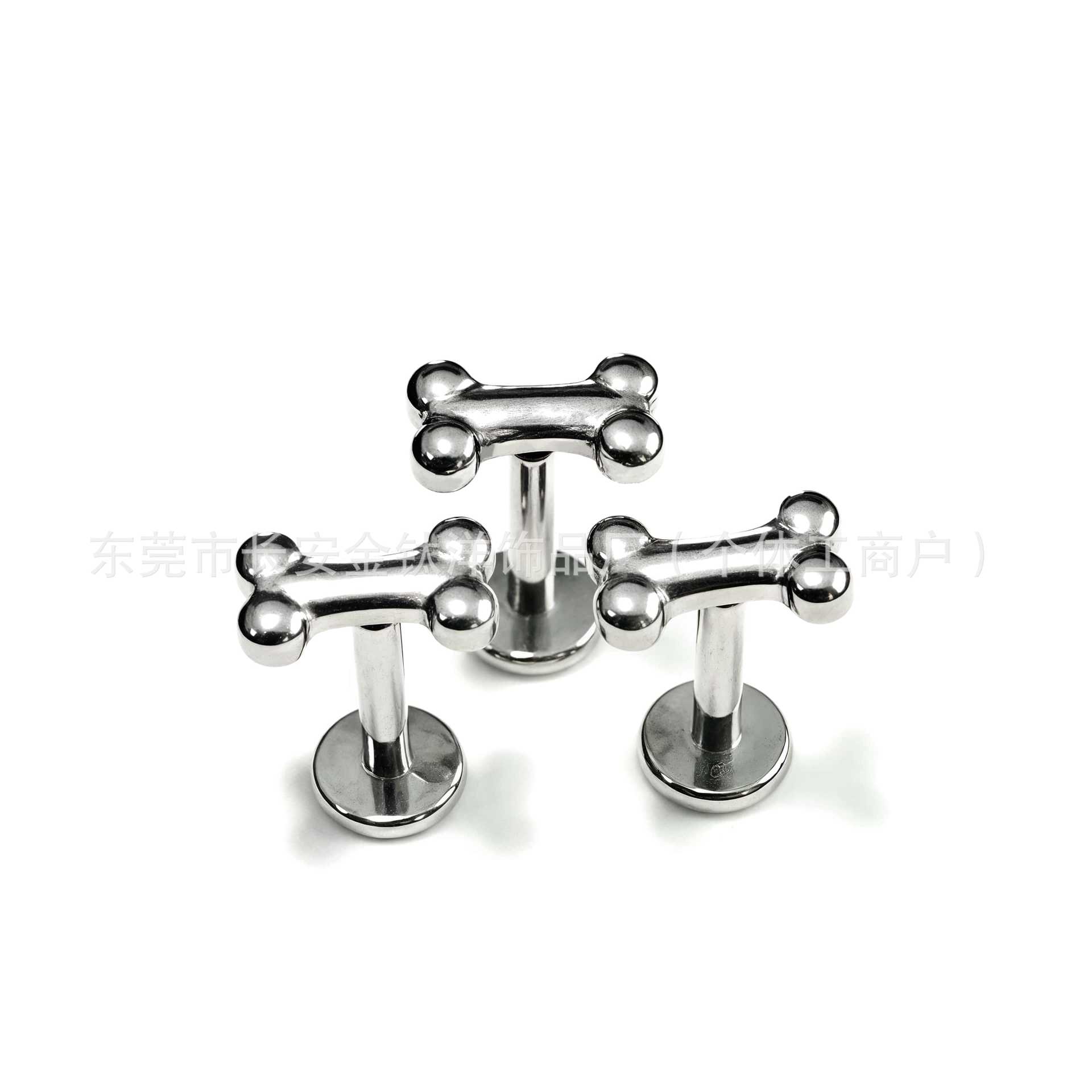 F136 Titanium Smooth Dog Bone Bar Ear Studs Nose Studs Cartilage Studs G23 Titanium Alloy Body Piercing Jewelry Cochlear Studs - Image 5