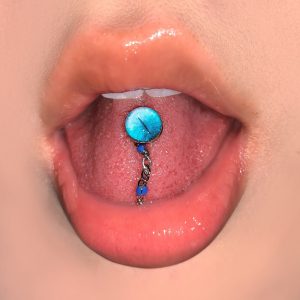 5-Color Gradient Magic Pupil Tongue Ring, Cat Eye Titanium Steel Externally Threaded Tongue Barbell, Personalized Drinking Party Jewelry for Hot Girls Wholesale