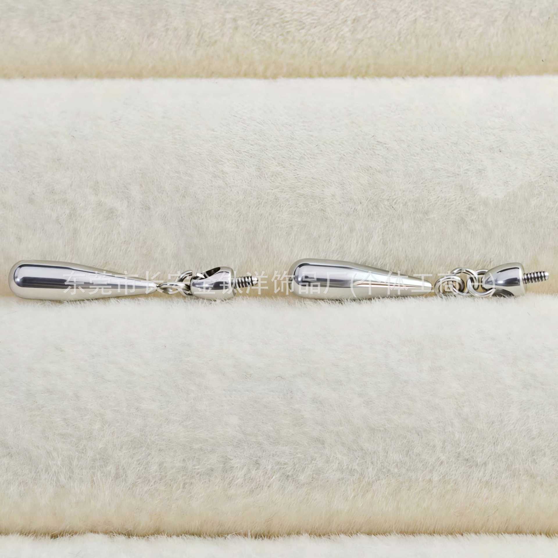 F136 Titanium Bullet Water Drop Pendant Earrings, Ear Bone Studs, Ear Canal Studs, G23 Titanium Alloy Body Piercing Jewelry - Image 4