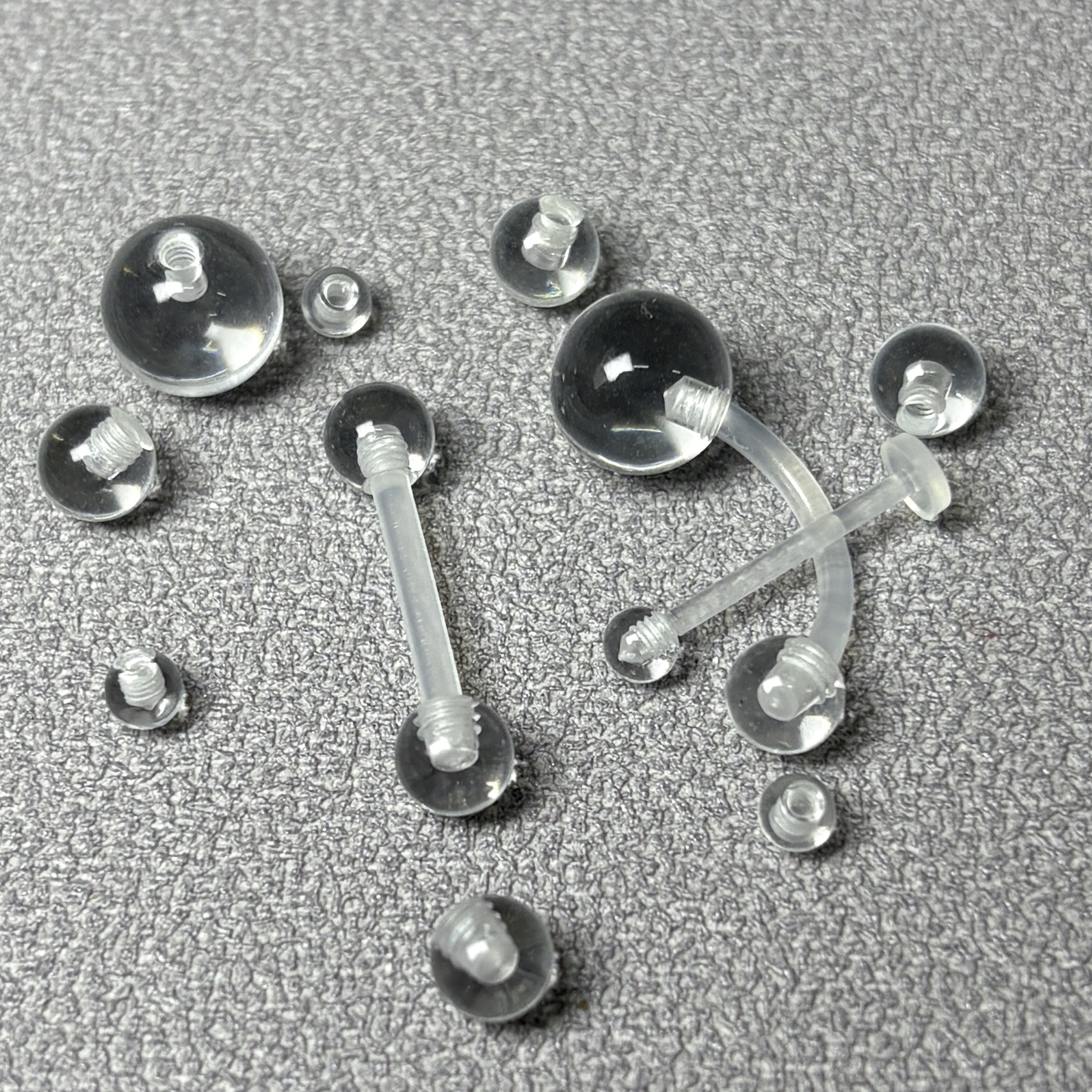 Transparent Acrylic Beads Body Piercing Jewelry Multicolor 8mm 1.6mm Gauge Lip Tongue Navel Ear Eyebrow Nail Wholesale - Image 4