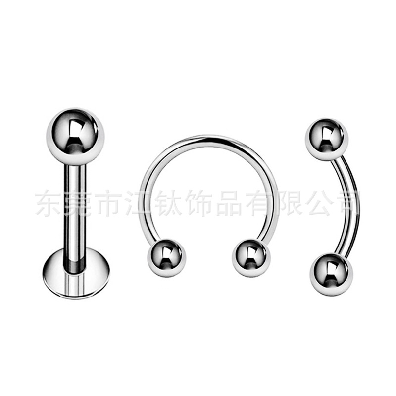 G23 Titanium Lip Nail 16G Internal Thread Basic Model Body Piercing Jewelry for Ear Cartilage Bone - Image 5