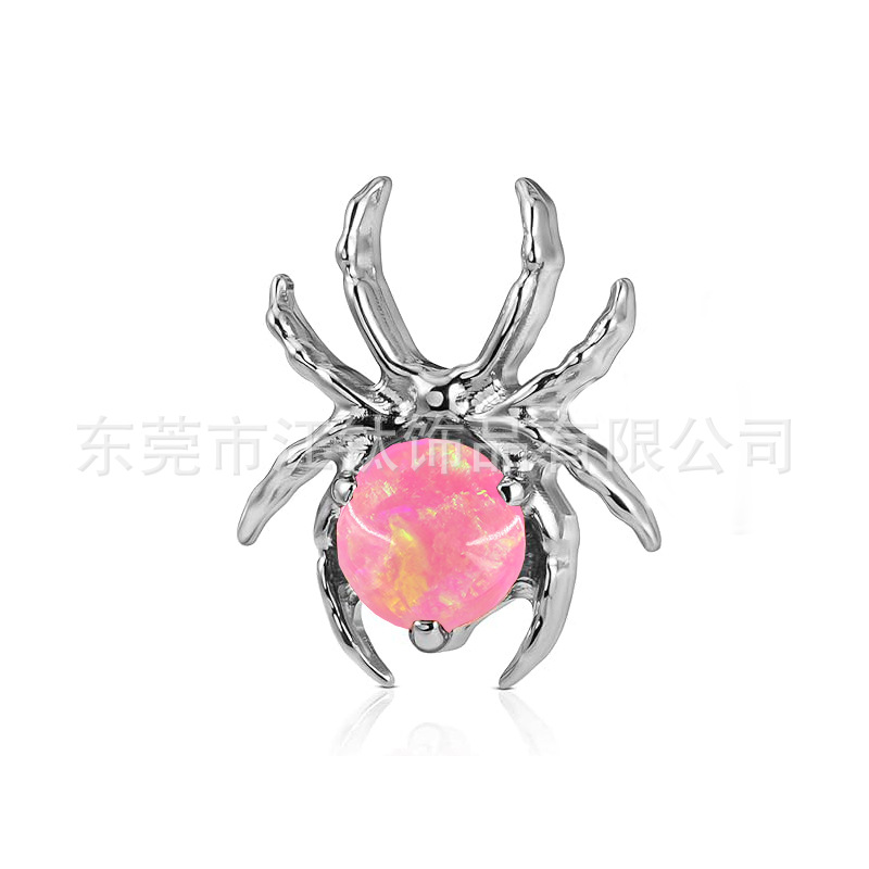 G23 Titanium Ear Cartilage Stud Spider with Australian Opal - ASTM F136 Body Piercing Jewelry - Image 5