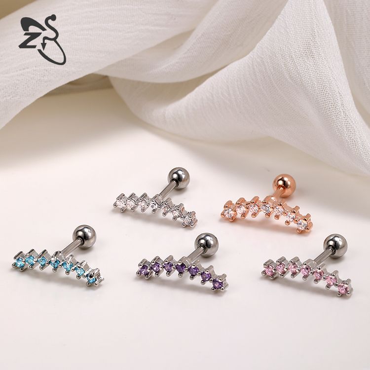 Butterfly Mini Zircon Ear Bone Nail Creative Earrings for Women - Image 2