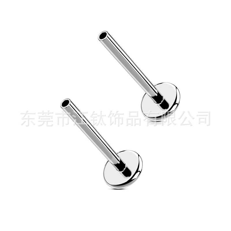 Jiang Ti F136 Titanium Internal Thread 0.8mm C-Shaped Horseshoe Ring Lip Barbell Lip Piercing Jewelry Wholesale G23 Titanium Alloy - Image 5