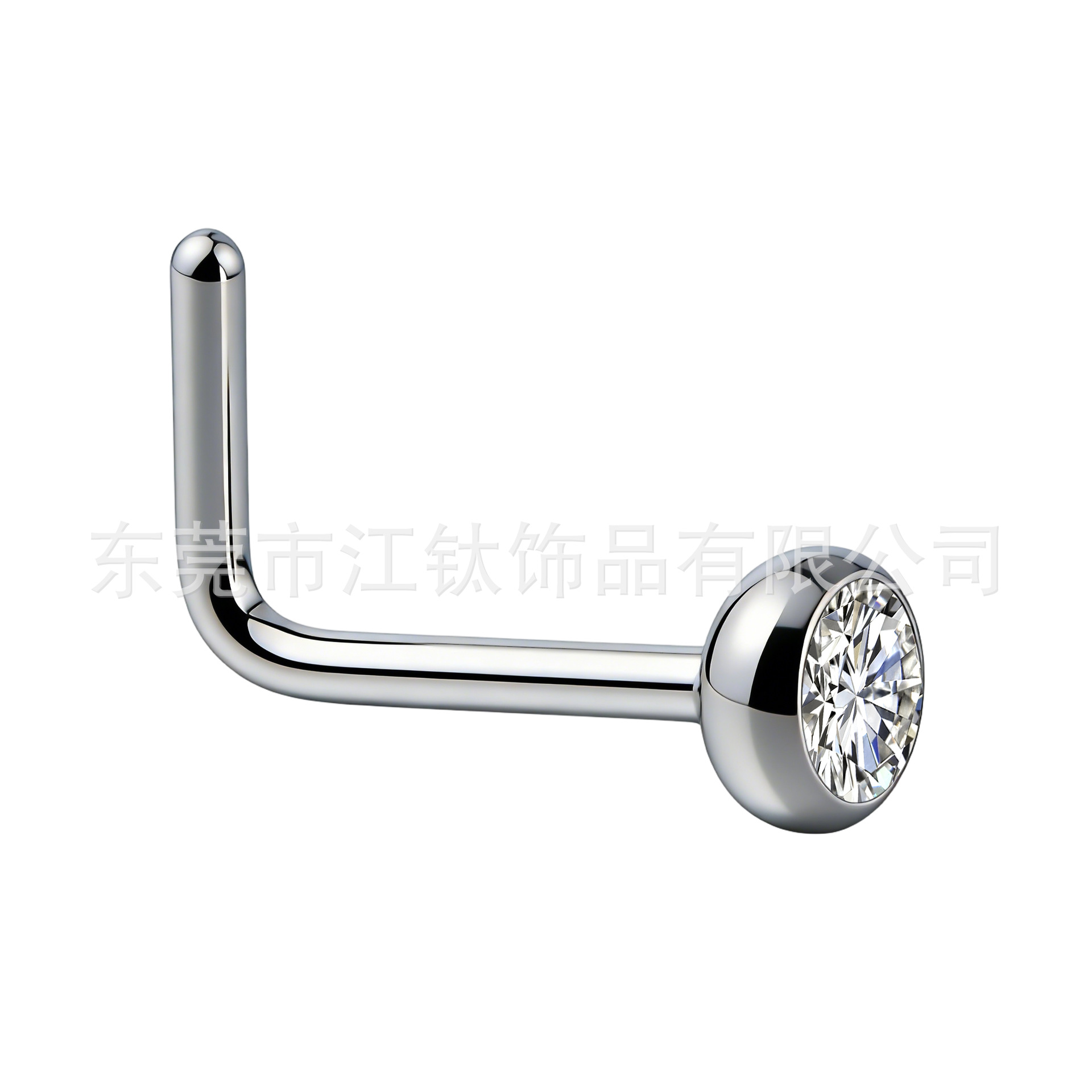 G23 Titanium Nose Ring S Rod L Rod Bowl Cup Nose Stud Body Piercing Jewelry - Image 5