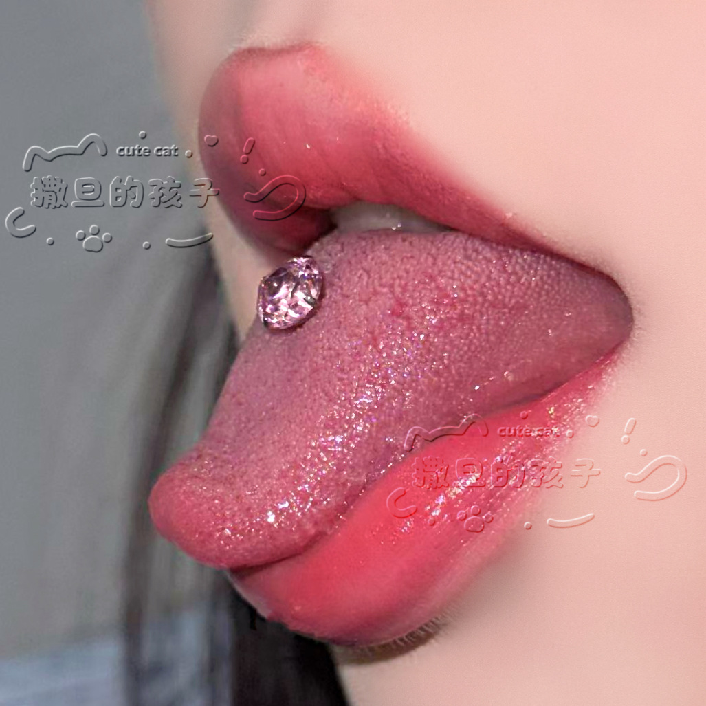 Satan's Child F136 Titanium Alloy Star Tongue Barbell - Adjustable Bar Length 8-20mm Tongue Ring - Image 3