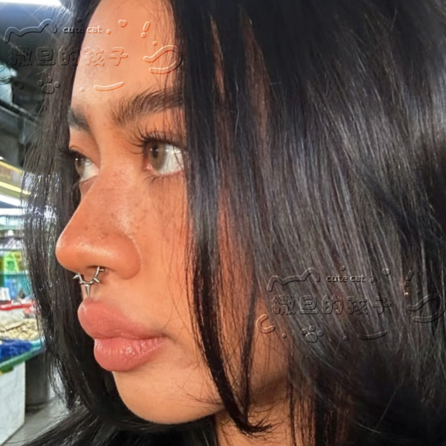 Satan's Children Pointed Cone Septum Ring Nose Stud Lip Ring Ear Cartilage Hoop 316L Surgical Steel Piercing Jewelry - Image 2