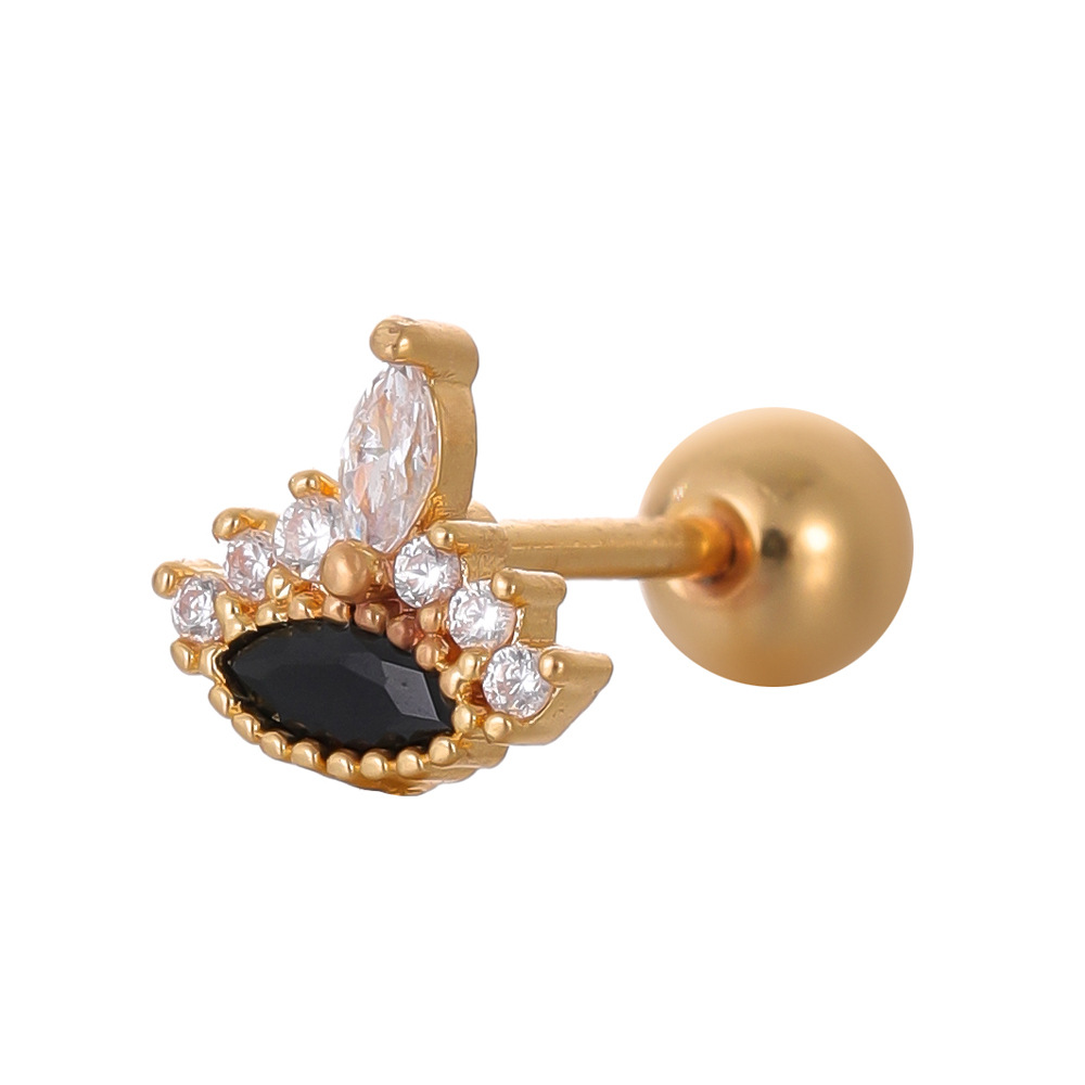 18K Gold Plated Plum Blossom Navel Ring - Sweet Exquisite Micro Zircon Belly Button Piercing Jewelry - Image 2