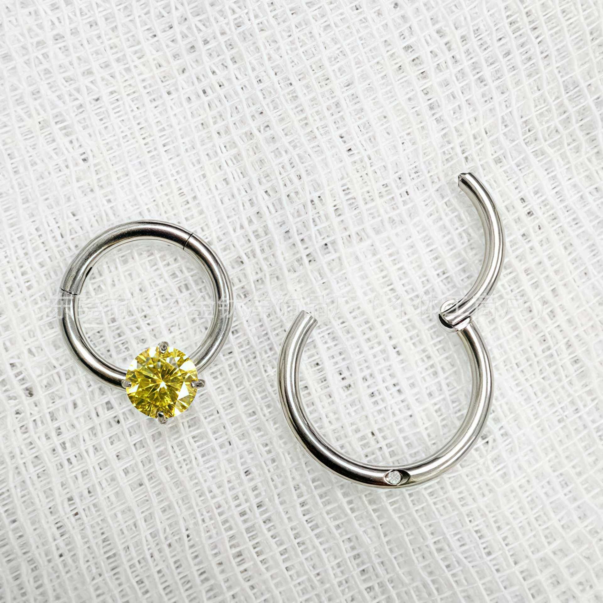 G23 Titanium Side Top Closed Ring Earrings Seamless Ring Lip Ring Nose Ring Earrings Piercing Jewelry - Image 4