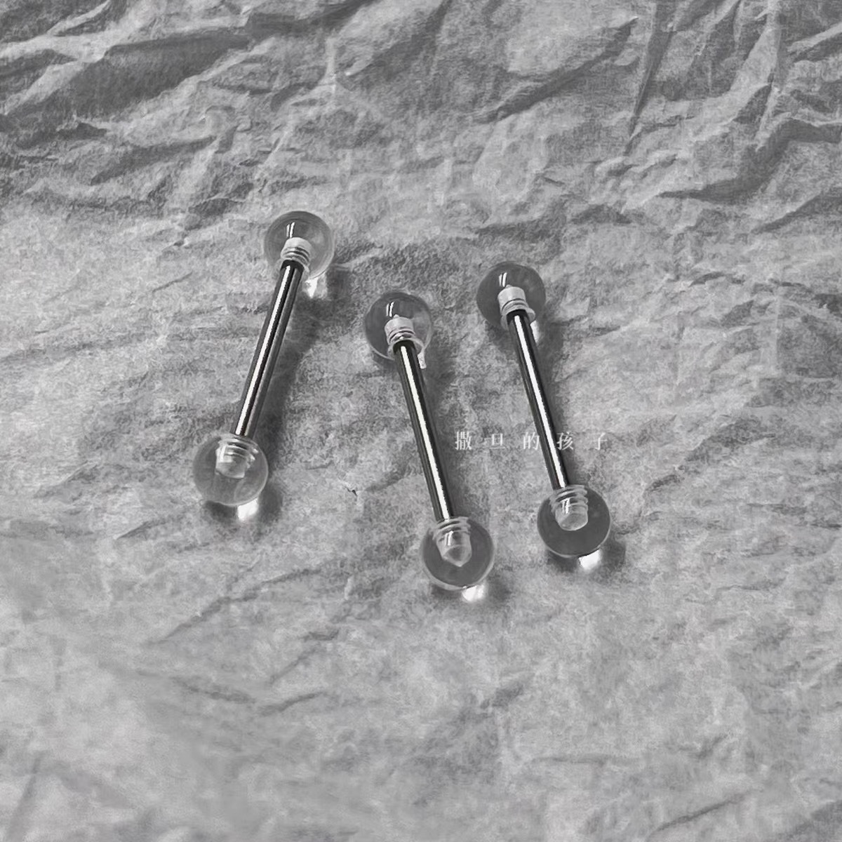 Transparent Acrylic Tongue Barbell 5mm Ball Titanium Steel Tongue Piercing Jewelry Wholesale - Image 4