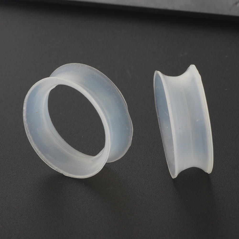 Cross-border Hollow Silicone Auricle Ear Expander Skin Color Soft Ear Plug 4-25mm Personality Piercing Ear Hole Support Large Ear Plug - Image 3