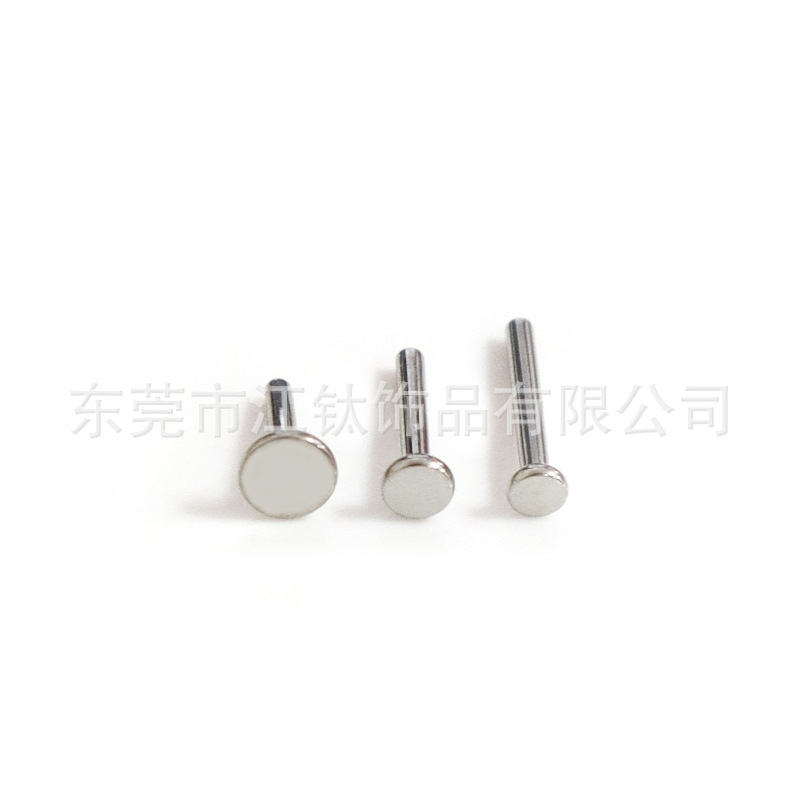 F136 Titanium Lip Nail Rod 3mm Base Inner Tooth Ear Bone Flat Bottom Rod G23 Titanium Alloy Body Piercing Jewelry Earrings - Image 5