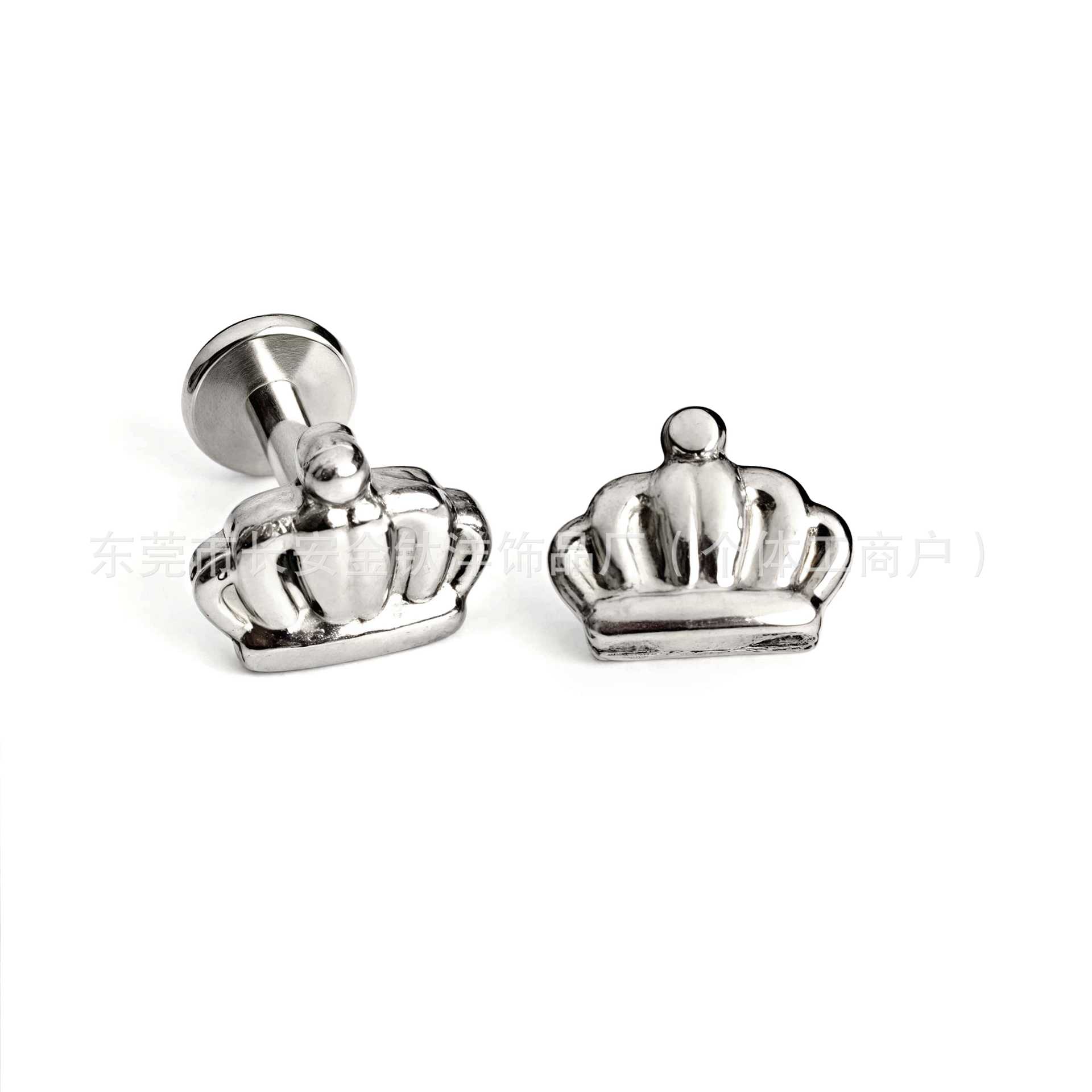 F136 Titanium Smooth Crown Internal Thread Earrings Nose Nails Lip Nails - Body Piercing Jewelry - Image 3